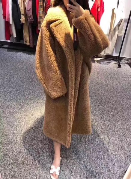 women's coat gold silk teddy bear fur coat women alpaca women wool loose 2020 winter thicken high-end, Black
women's coat gold silk teddy bear fur coat women alpaca women wool loose 2020 winter thicken high-end, Black