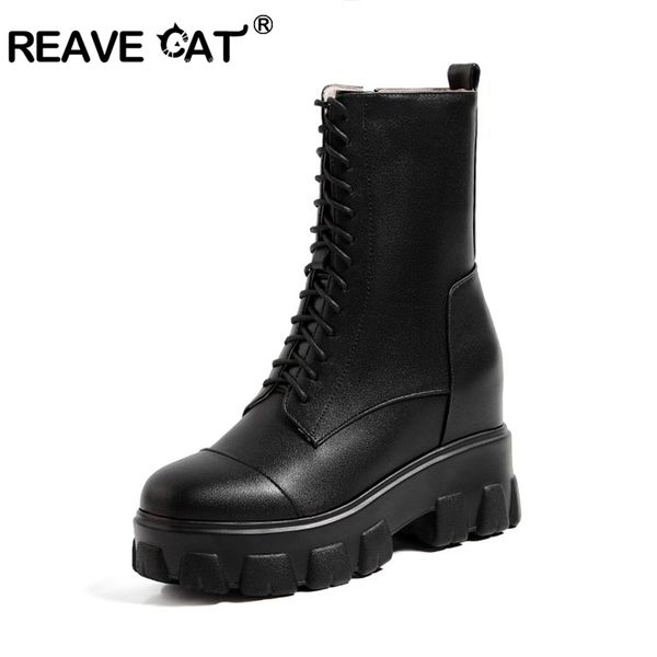 reave cat autumn motorcycle mid-calf boots round toe height increasing heels pu cross-tied big size 33-40 black pink beige s2002
reave cat autumn motorcycle mid-calf boots round toe height increasing heels pu cross-tied big size 33-40 black pink beige s2002