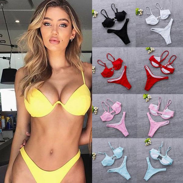 solid bikini 2020 summer swimwear women swimsuit push up bandeau bra bandage womens swimming bikinis suit solid monokini biquini, White;black
solid bikini 2020 summer swimwear women swimsuit push up bandeau bra bandage womens swimming bikinis suit solid monokini biquini, White;black