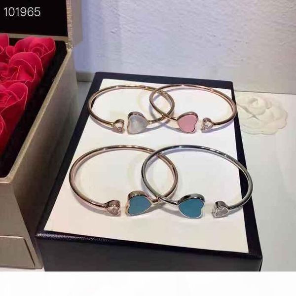 luxury classic designer s925 sterling silver white pink blue ceramic double heart open bangle for women jewelry, Black
luxury classic designer s925 sterling silver white pink blue ceramic double heart open bangle for women jewelry, Black