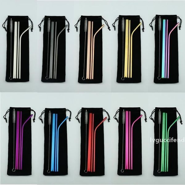 reusable stainless steel straw set straight bent straw cleaning brush 5pcs metal smoothies drinking straws set eea136
reusable stainless steel straw set straight bent straw cleaning brush 5pcs metal smoothies drinking straws set eea136