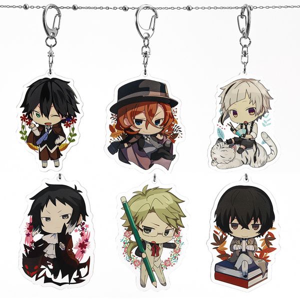 anime stray dogs keychain edogawa ranpo dazai osamu akutagawa ryunosuke nakahara chuya nakajima atsushi acrylic keychain cartoon, Silver
anime stray dogs keychain edogawa ranpo dazai osamu akutagawa ryunosuke nakahara chuya nakajima atsushi acrylic keychain cartoon, Silver