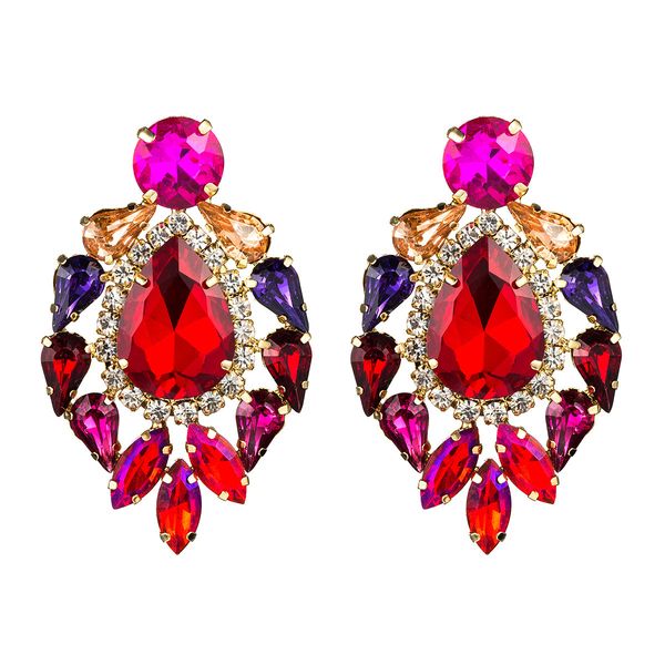 exaggerated fashion water drop-shaped multilayer alloy diamond glass diamond earrings women's fashion super fairy earrings cold wind, Golden
exaggerated fashion water drop-shaped multilayer alloy diamond glass diamond earrings women's fashion super fairy earrings cold wind, Golden