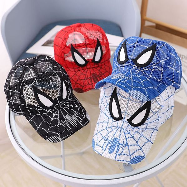2020 summer boys' net breathable hollow-out cartoon spider-man net sunshade breathable baseball baseball cap cap, Blue;gray
2020 summer boys' net breathable hollow-out cartoon spider-man net sunshade breathable baseball baseball cap cap, Blue;gray