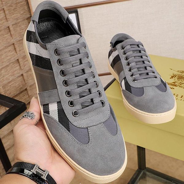 vintage check and leather sneakers men 's shoes lightweight shoes plus size low luxury style men shoes chaussures pour, Black
vintage check and leather sneakers men 's shoes lightweight shoes plus size low luxury style men shoes chaussures pour, Black
