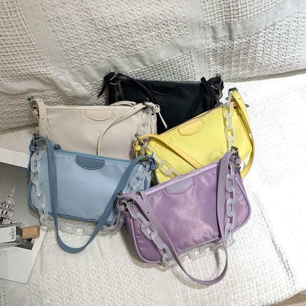 underarm bag 2020 new retro ladies simple shoulder portable chain bag nylon cloth baguette
underarm bag 2020 new retro ladies simple shoulder portable chain bag nylon cloth baguette