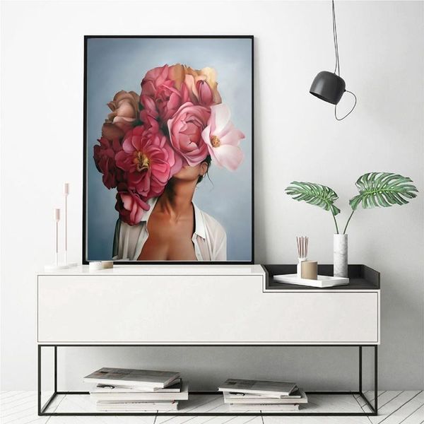 3 panels fashion woman flower girl canvas painting abstract wall art posters prints decorative mural for living room modern home decor
3 panels fashion woman flower girl canvas painting abstract wall art posters prints decorative mural for living room modern home decor