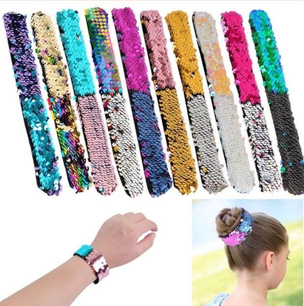 10 colors sequin wristband glitter slap mermaid paillette women kid designer bracelet charm wristband hair rope bangle, Red;brown
10 colors sequin wristband glitter slap mermaid paillette women kid designer bracelet charm wristband hair rope bangle, Red;brown