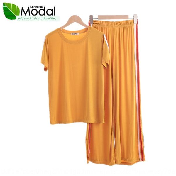 modal short-sleeved female summer large size loose wide leg pants high waist drape casual two-piece t-shirt t-shirt set thin, Blue;red
modal short-sleeved female summer large size loose wide leg pants high waist drape casual two-piece t-shirt t-shirt set thin, Blue;red