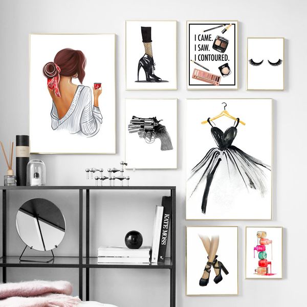 girl eye shadow high heels fashion art wall art canvas painting nordic posters and prints wall picture for living room decor
girl eye shadow high heels fashion art wall art canvas painting nordic posters and prints wall picture for living room decor