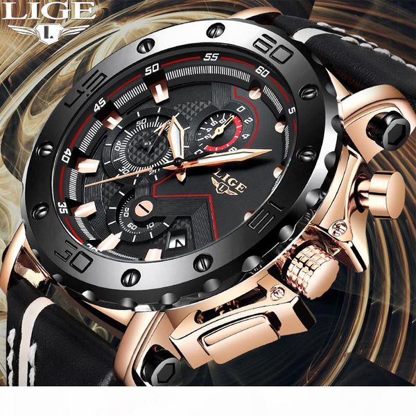 new 2019 lige chronograph mens watches fashion quartz watch men waterproof clock male sport wristwatch, Slivery;brown
new 2019 lige chronograph mens watches fashion quartz watch men waterproof clock male sport wristwatch, Slivery;brown
