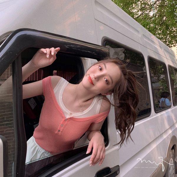 2020 new summer girls casual and can hold fake two-piece vest club vest club female, Camo
2020 new summer girls casual and can hold fake two-piece vest club vest club female, Camo