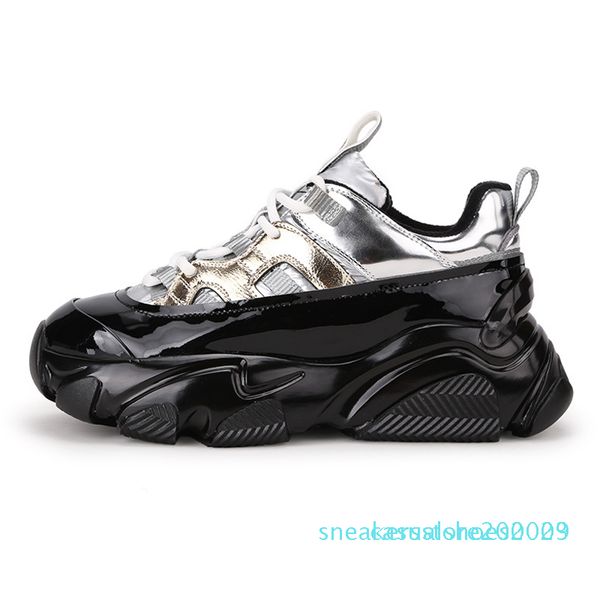 1doratasia new ladies ins style genuine leather sneakers women cool metallic platform sneakers fashion dad shoes woman s03, Black
1doratasia new ladies ins style genuine leather sneakers women cool metallic platform sneakers fashion dad shoes woman s03, Black