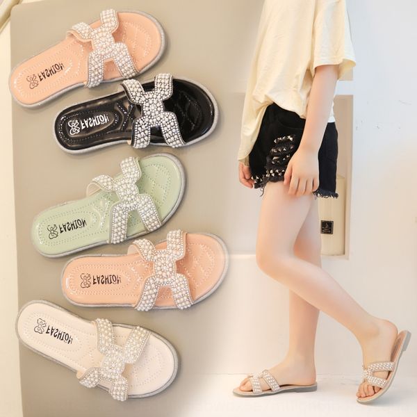 girls' 2020 rhinestone slippers summer internet celebrity korean-style pearl rhinestone anti-skid open toe outdoor all-match slippers, Black;grey
girls' 2020 rhinestone slippers summer internet celebrity korean-style pearl rhinestone anti-skid open toe outdoor all-match slippers, Black;grey