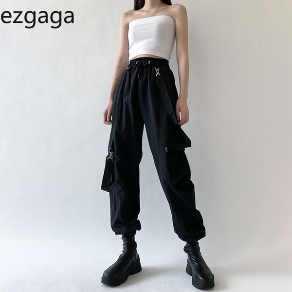 women's pants & capris ezgaga streetwear womens high waist elastic loose drawstring pocket circle lady cargo full length trouser beam f, Black;white
women's pants & capris ezgaga streetwear womens high waist elastic loose drawstring pocket circle lady cargo full length trouser beam f, Black;white