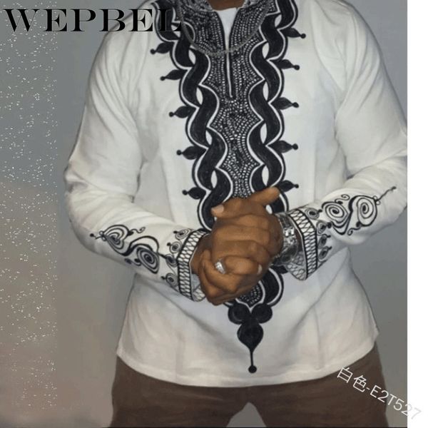 wepbel shirts fashion casual long-sleeved stand pullover shirts men's printed african-style ethnic, White;black
wepbel shirts fashion casual long-sleeved stand pullover shirts men's printed african-style ethnic, White;black