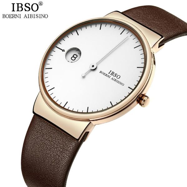 ibso creative one hand watch men special design simple luxury casual watch genuine leather strap waterproof relogio masculino, Slivery;brown
ibso creative one hand watch men special design simple luxury casual watch genuine leather strap waterproof relogio masculino, Slivery;brown