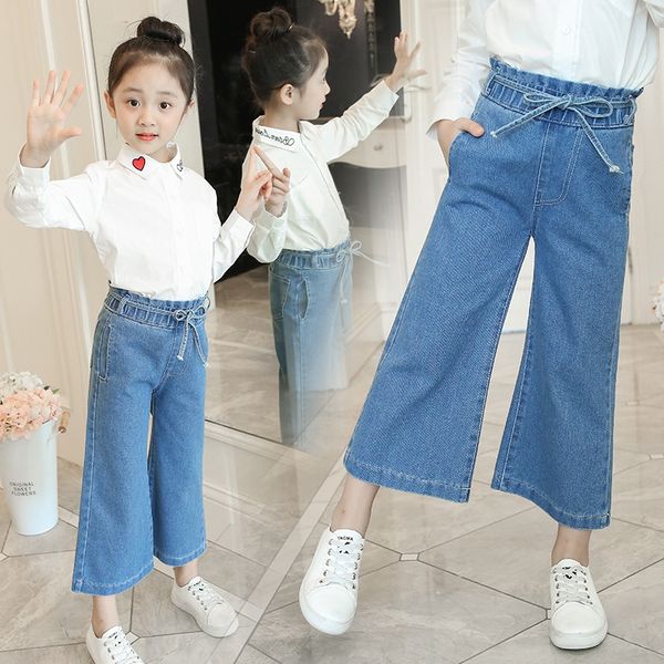 4c3ho new children's for 2020 girls casual jeans wide leg jeans for mid-autumn children's rope wide leg pants korean style girls t, Blue
4c3ho new children's for 2020 girls casual jeans wide leg jeans for mid-autumn children's rope wide leg pants korean style girls t, Blue