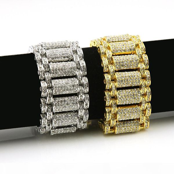 hip hop rock style simulate diamond iced out bling bling bracelets for men and women bling chain hiphop bracelet, Golden;silver
hip hop rock style simulate diamond iced out bling bling bracelets for men and women bling chain hiphop bracelet, Golden;silver