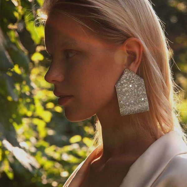 new shiny rhinestone gems fashion women dangle earrings jewelry maxi lady's dress statement earrings accessories, Silver
new shiny rhinestone gems fashion women dangle earrings jewelry maxi lady's dress statement earrings accessories, Silver