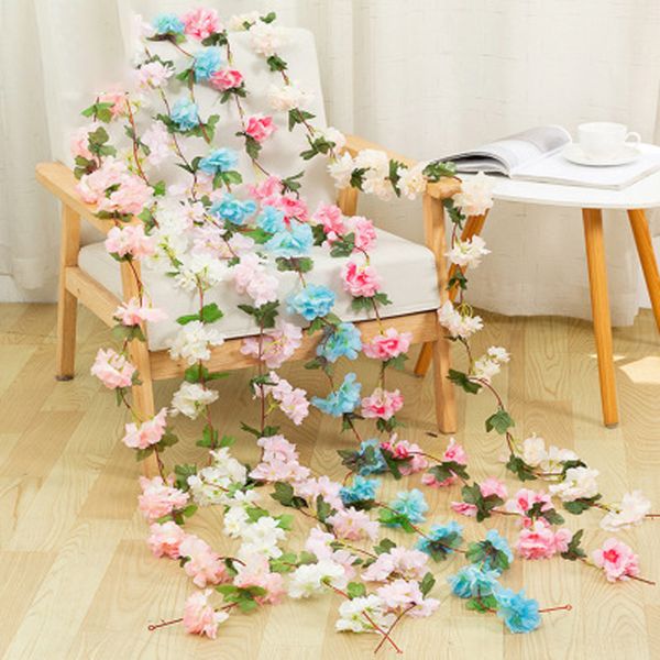 220cm/lot cherry blossom vine green gardening home bathroom decor accessories wedding l decorative flower artificial flower
220cm/lot cherry blossom vine green gardening home bathroom decor accessories wedding l decorative flower artificial flower