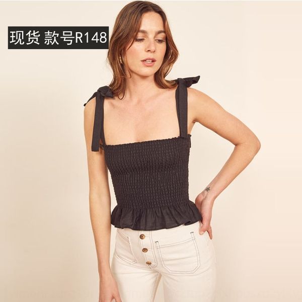 148ref2020 new korean style solid vest vest color one-line collar slim short slimming linen camisole women's summer, Camo
148ref2020 new korean style solid vest vest color one-line collar slim short slimming linen camisole women's summer, Camo