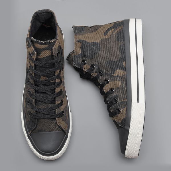 spring new men's high-canvas shoes korean fashion camouflage vulcanized shoes round toe trend tie sneaker rubber men boots, Black
spring new men's high-canvas shoes korean fashion camouflage vulcanized shoes round toe trend tie sneaker rubber men boots, Black