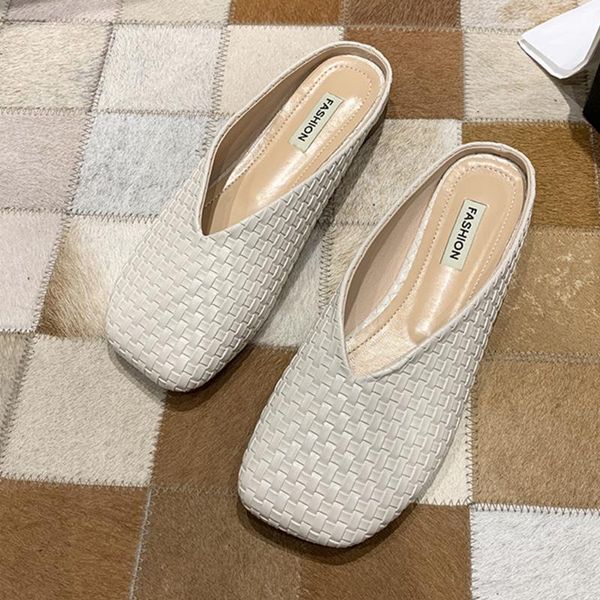sandals female 2020 new summer fashion square toe mules slippers wild baotou half slippers women flat bottom lazy b237, Black
sandals female 2020 new summer fashion square toe mules slippers wild baotou half slippers women flat bottom lazy b237, Black