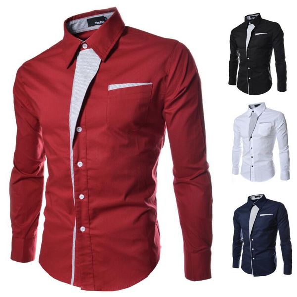 2020 men's long sleeve shirt stripe decoration long sleeve slim casual business shirt four colors, White;black
2020 men's long sleeve shirt stripe decoration long sleeve slim casual business shirt four colors, White;black