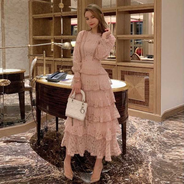 vintage spring women lace embroidery streetwear ruffles layered midi long dress elegant princess party holiday dress vestidos, Black;gray
vintage spring women lace embroidery streetwear ruffles layered midi long dress elegant princess party holiday dress vestidos, Black;gray