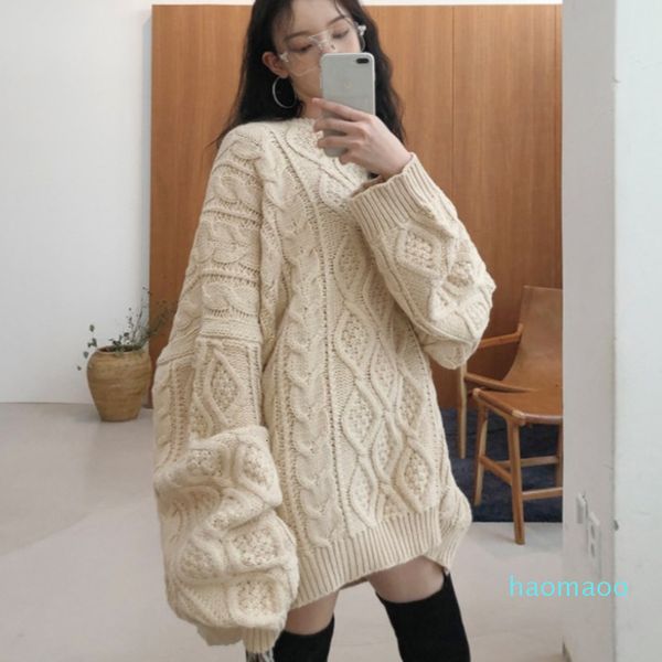 fashion-mevgo2019 autumn winter woman oversized sweater plus size casual loose korean style sweater femme knitted vestido mm001, White;black
fashion-mevgo2019 autumn winter woman oversized sweater plus size casual loose korean style sweater femme knitted vestido mm001, White;black