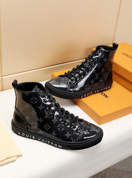 new3 men's casual shoes fashion wild sneakers comfortable pattern high to help men's boots original box packaging zapatos hombre, Black
new3 men's casual shoes fashion wild sneakers comfortable pattern high to help men's boots original box packaging zapatos hombre, Black