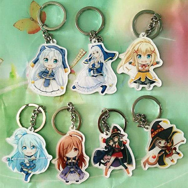 1pcs anime keychain kono subarashii sekai ni shukufuku wo keychains akua konosuba keyring gift llavero pendant cute keychain, Silver
1pcs anime keychain kono subarashii sekai ni shukufuku wo keychains akua konosuba keyring gift llavero pendant cute keychain, Silver