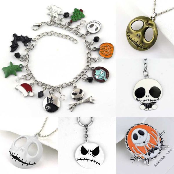 fashion the nightmare before christmas halloween jack skellington sally snowflakes skull pumpkin charm bracelet, Black 
fashion the nightmare before christmas halloween jack skellington sally snowflakes skull pumpkin charm bracelet, Black