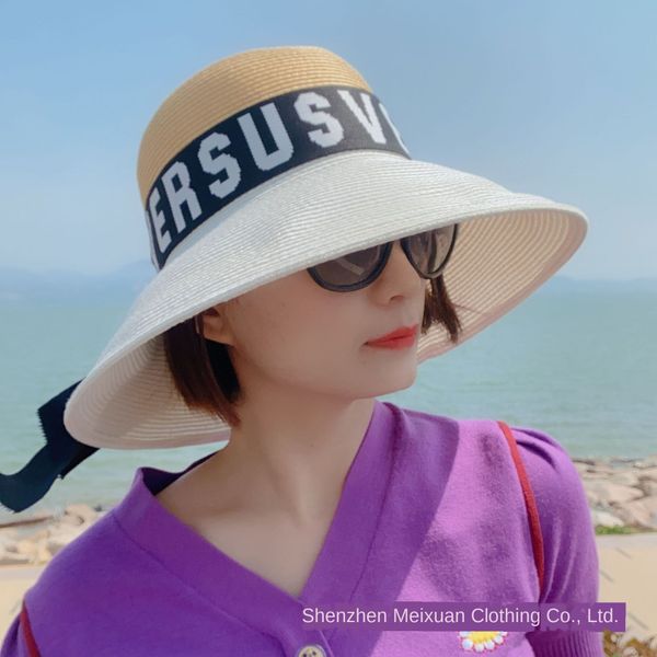 2020 women's outdoor leisure shade sun straw sun straw sunscreen hat big edge beach hat women, Blue;gray
2020 women's outdoor leisure shade sun straw sun straw sunscreen hat big edge beach hat women, Blue;gray