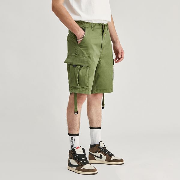 men's shorts summer for men casual loose cropped trousers cargo short fashion lig weig pants cotton, White;black
men's shorts summer for men casual loose cropped trousers cargo short fashion lig weig pants cotton, White;black