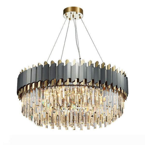 led art deco golden stainless steel crystal chandelier hanging lamp lighting lustre chandelier lighting fixture for foyer 90-260v
led art deco golden stainless steel crystal chandelier hanging lamp lighting lustre chandelier lighting fixture for foyer 90-260v