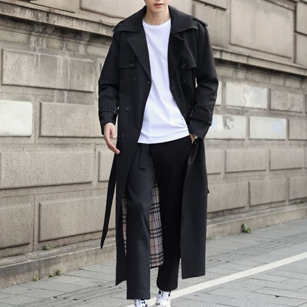 autumn and winter new large size ultra-long coat men's double-breasted windbreaker youth business leisure windbreaker coat for men, Tan;black
autumn and winter new large size ultra-long coat men's double-breasted windbreaker youth business leisure windbreaker coat for men, Tan;black