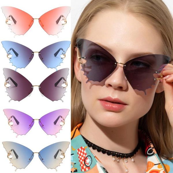 fashion gradient sunglasses women butterfly rimless street driving eyeglasses designer colorful eyewear for female oculos, White;black
fashion gradient sunglasses women butterfly rimless street driving eyeglasses designer colorful eyewear for female oculos, White;black