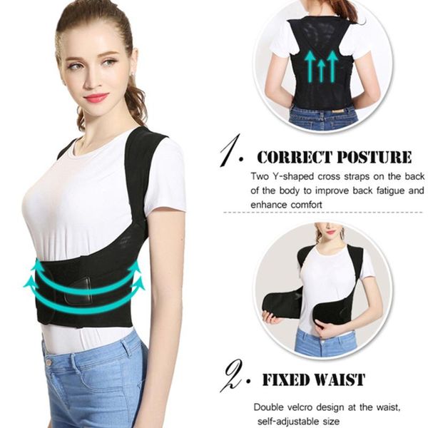 back support belt corrector spine adjustable back shoulder posture support corrector brace correction humpback for adult, Black;gray
back support belt corrector spine adjustable back shoulder posture support corrector brace correction humpback for adult, Black;gray