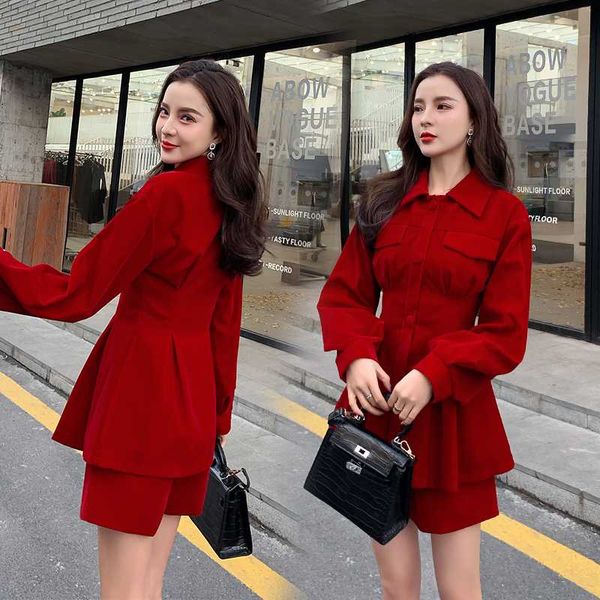 two piece dress mozuleva 2021 spring sweet full sleeve thick warm velvet pleated shirt high waist shorts two-piece korean trend women, White
two piece dress mozuleva 2021 spring sweet full sleeve thick warm velvet pleated shirt high waist shorts two-piece korean trend women, White