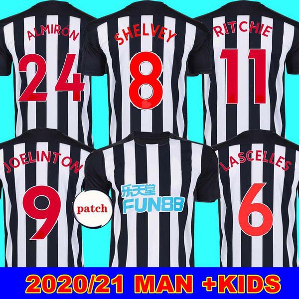 new 20 21 newcastle home soccer jerseys shelvey 2020 2021 joelinton football shirt almiron ritchie gayle man + kids kit jersey, Black;yellow
new 20 21 newcastle home soccer jerseys shelvey 2020 2021 joelinton football shirt almiron ritchie gayle man + kids kit jersey, Black;yellow