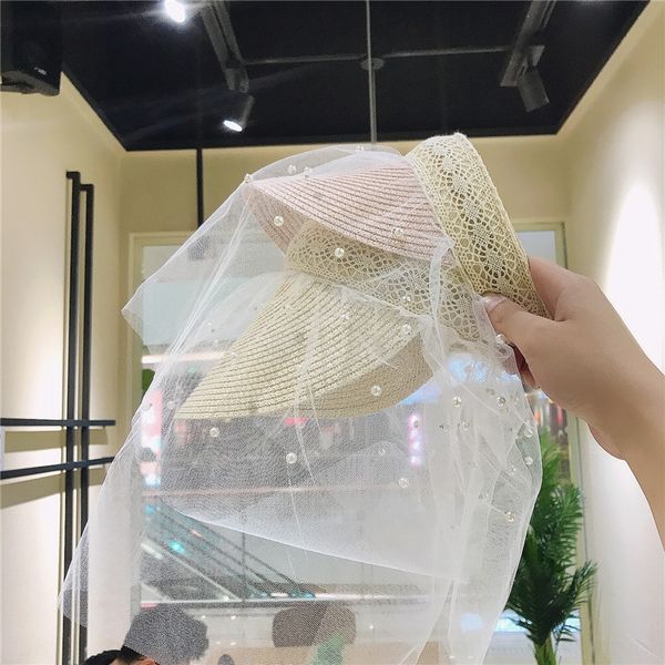 elegant handmade pearl mesh straw sunscreen empty children's travel sunscreen sun hat straw hat, Blue;gray
elegant handmade pearl mesh straw sunscreen empty children's travel sunscreen sun hat straw hat, Blue;gray