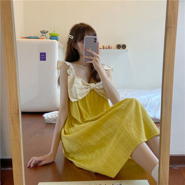 nightwear rushed real nightgown girly sweet and cute big bow loose flounce all-match nightdress home wear, Black;red
nightwear rushed real nightgown girly sweet and cute big bow loose flounce all-match nightdress home wear, Black;red