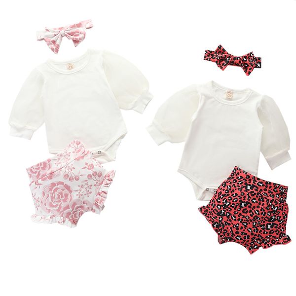 cute girls set baby girl clothes 3pcs set mesh puff sleeve romper white bodysuit +ruffle leopard / floral shorts +headband sets
cute girls set baby girl clothes 3pcs set mesh puff sleeve romper white bodysuit +ruffle leopard / floral shorts +headband sets