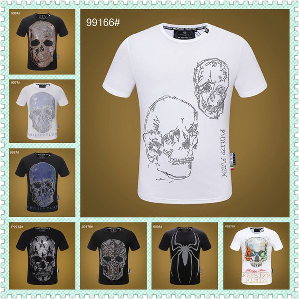 new p mens designer t shirt luxury paris fashion tshirts summer punk rhinestone skull t-shirt male 100% cotton hip hop tee, White;black
new p mens designer t shirt luxury paris fashion tshirts summer punk rhinestone skull t-shirt male 100% cotton hip hop tee, White;black