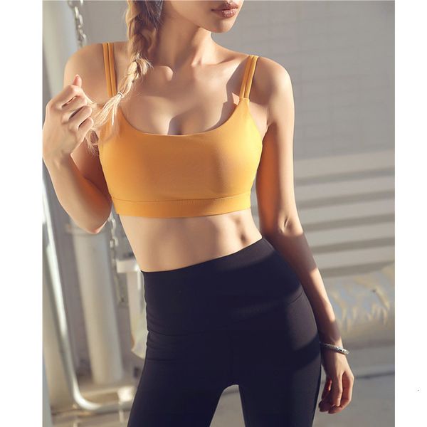 new yoga sports bra women's double shoulder strap small strap fitness vest beauty back sports underwear, White;red
new yoga sports bra women's double shoulder strap small strap fitness vest beauty back sports underwear, White;red