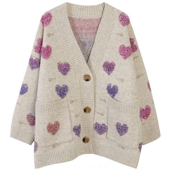 rrlyu 2019 fall/winter new women's v-neck contrast 2019 autumn and winter new thick color love embroidery long sleeve loose knitted car, White
rrlyu 2019 fall/winter new women's v-neck contrast 2019 autumn and winter new thick color love embroidery long sleeve loose knitted car, White