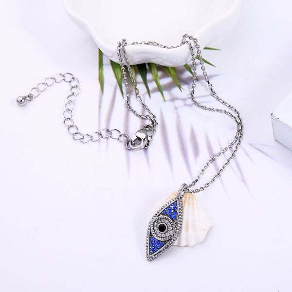 balanbiu exquisite blue crystal evil eye pendant necklaces for women gifts white gold color long chain fashion jewelry accessory, Silver
balanbiu exquisite blue crystal evil eye pendant necklaces for women gifts white gold color long chain fashion jewelry accessory, Silver
