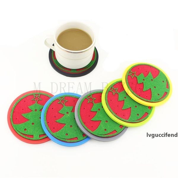 silicone coasters with absorbent soft felt insert cup mat round snowflake christmas tree design unique two in one coaster set 
silicone coasters with absorbent soft felt insert cup mat round snowflake christmas tree design unique two in one coaster set